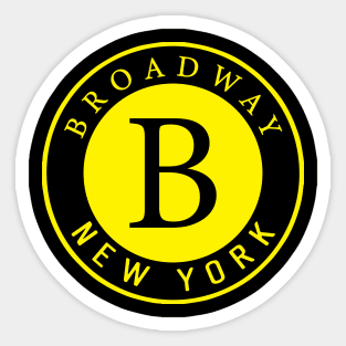 Broadway New York Sticker